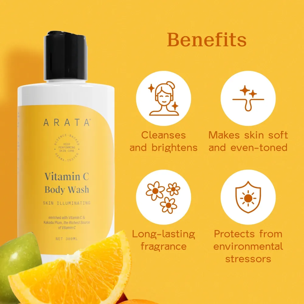 Arata Vitamin C Body Wash 300 ML BYOB - Image 3